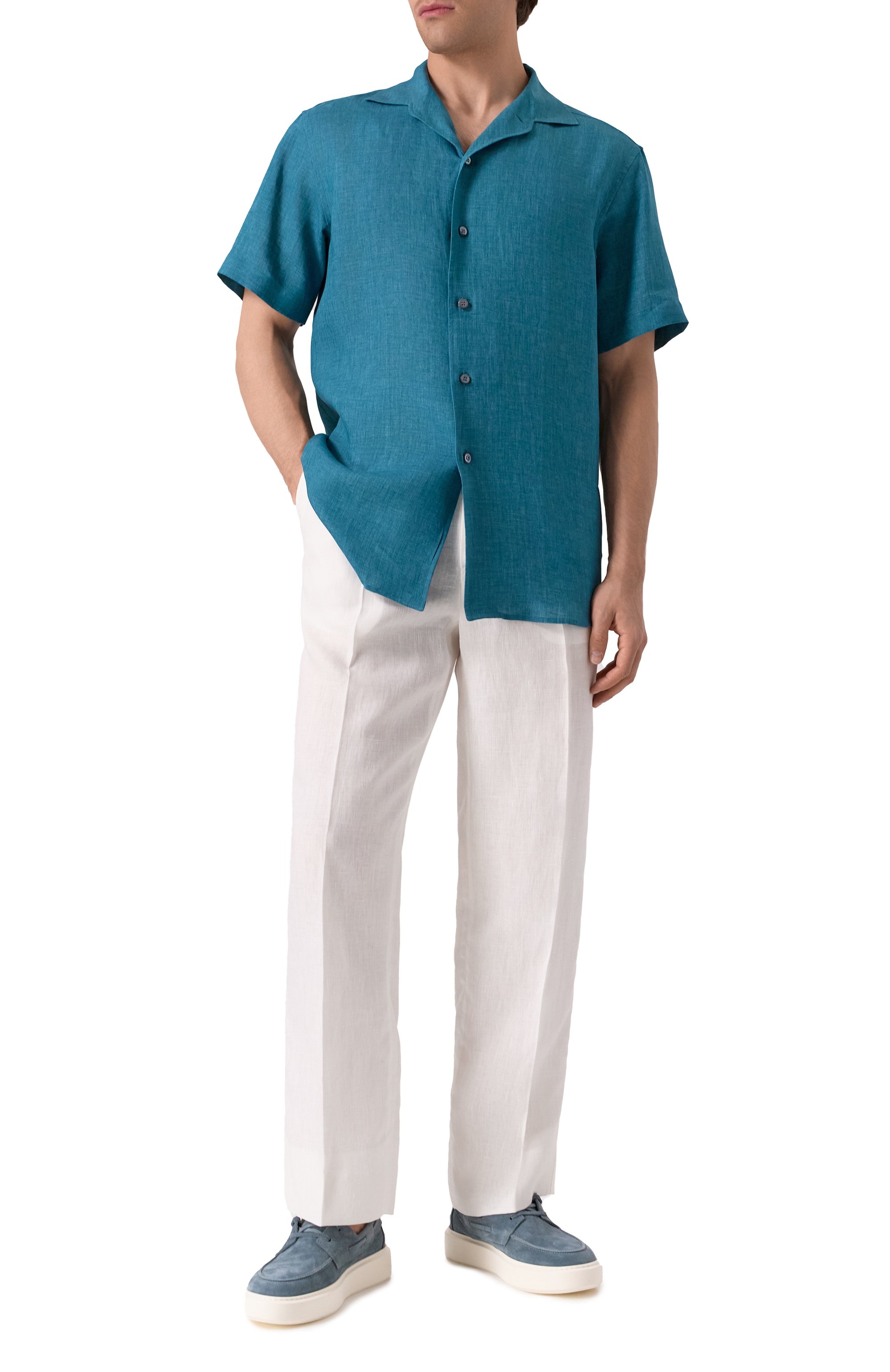 Льняные брюки BRIONI, арт. RP2Z0L-PB114, фото 2