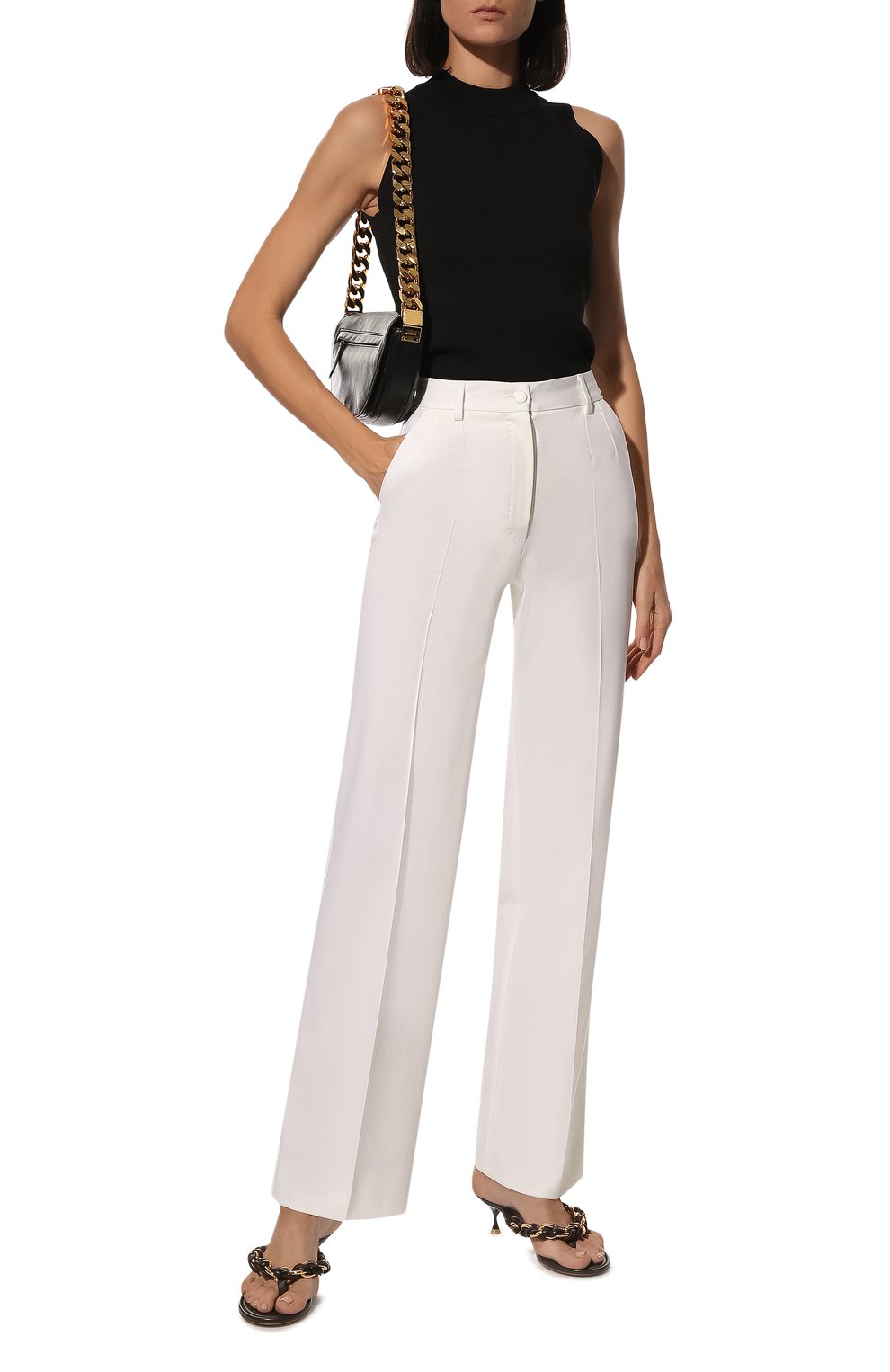 Шерстяные брюки DOLCE & GABBANA, арт. FTBQZT/FUCCS, фото 2