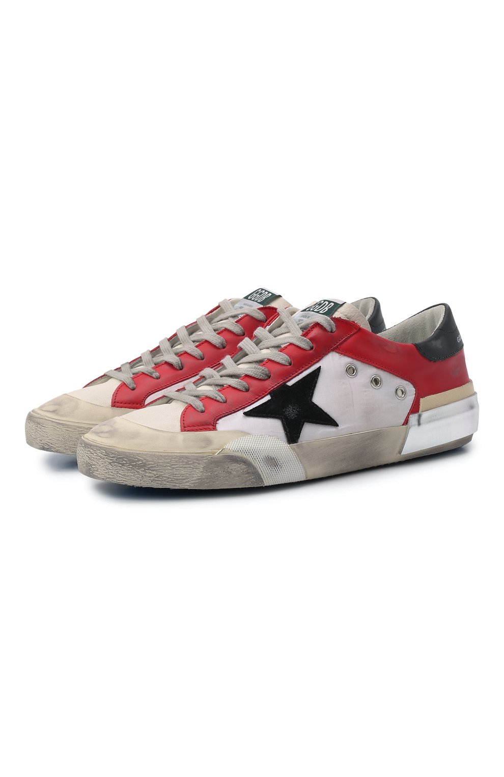 Комбинированные кеды superstar GOLDEN GOOSE DELUXE BRAND, арт. GMF00108.F002556, фото 1