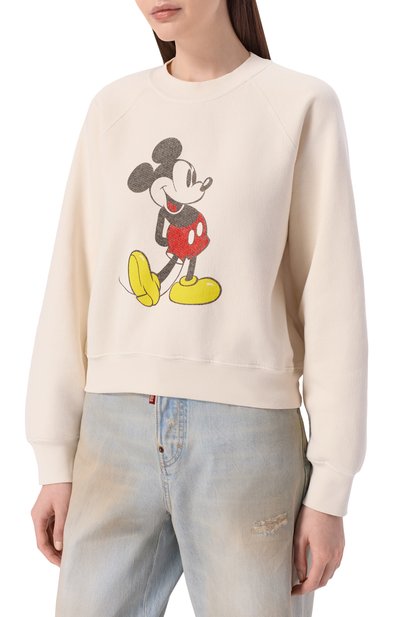 Хлопковый свитшот RE/DONE, арт. 789-08WCGC007/CLASSIC CREWNECK, фото 3