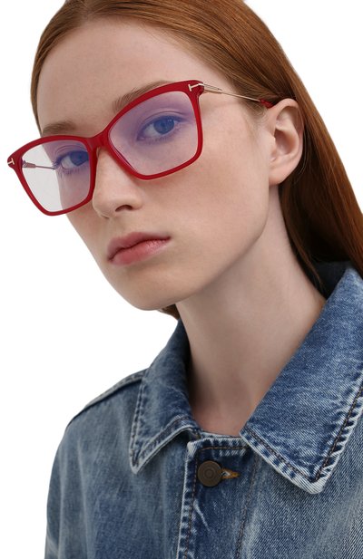 Оправа TOM FORD красного цвета по цене 23700 руб., арт. TF5687-B 075, фото 2 Оправа TOM FORD, арт. TF5687-B 075, фото 2