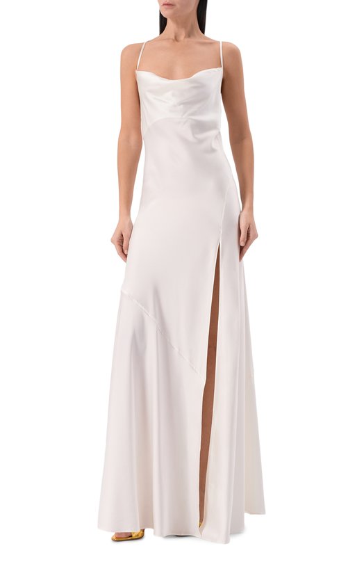 Атласное платье Daname 626SS6809S Белый  626SS6809S Фото 2