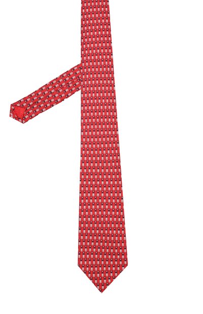 Шелковый галстук с узором TURNBULL & ASSER, арт. TIE002-BB402, фото 2