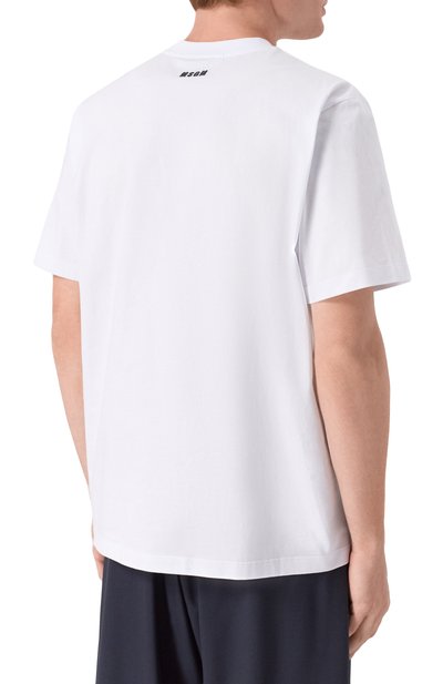Хлопковая футболка MSGM, арт. 4040MM116D/267002, фото 4