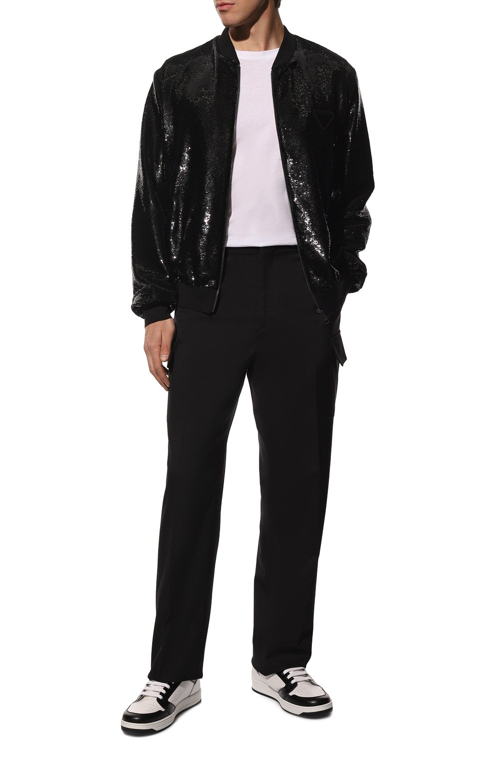 Бомбер PRADA черного цвета по цене 490000 руб., арт. SGB966-1Z9V-F0002-221, фото 2 Бомбер PRADA, арт. SGB966-1Z9V-F0002-221, фото 2