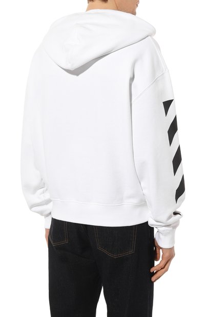Хлопковое худи OFF-WHITE, арт. OMBB037C99FLE0010110, фото 4