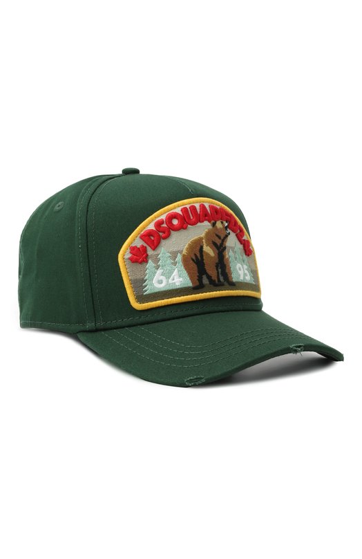 Хлопковая бейсболка Dsquared2 BCM0875/05C00001 Зелёный BCM0875/05C00001