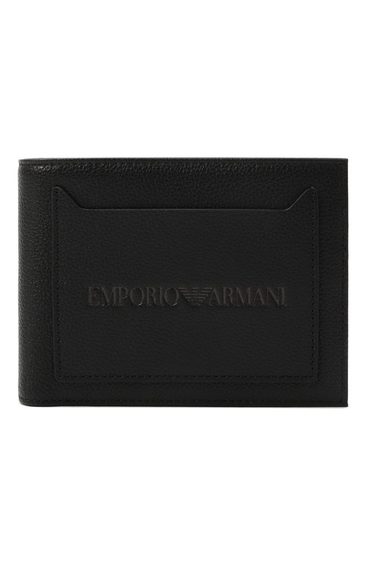 Кожаное портмоне Emporio Armani EM001580/AF13788 Чёрный EM001580/AF13788