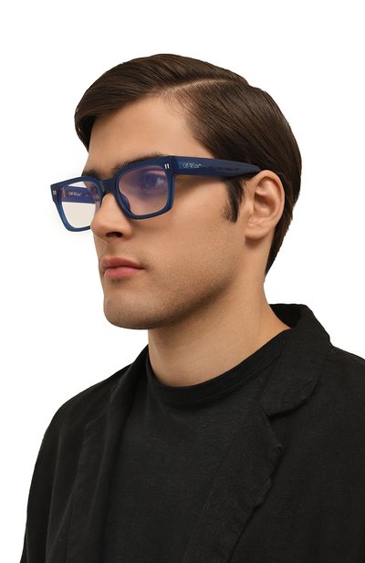 Оправа OFF-WHITE синего цвета по цене 37050 руб., арт. 0ERJ053/4500, фото 3 Оправа OFF-WHITE, арт. 0ERJ053/4500, фото 3