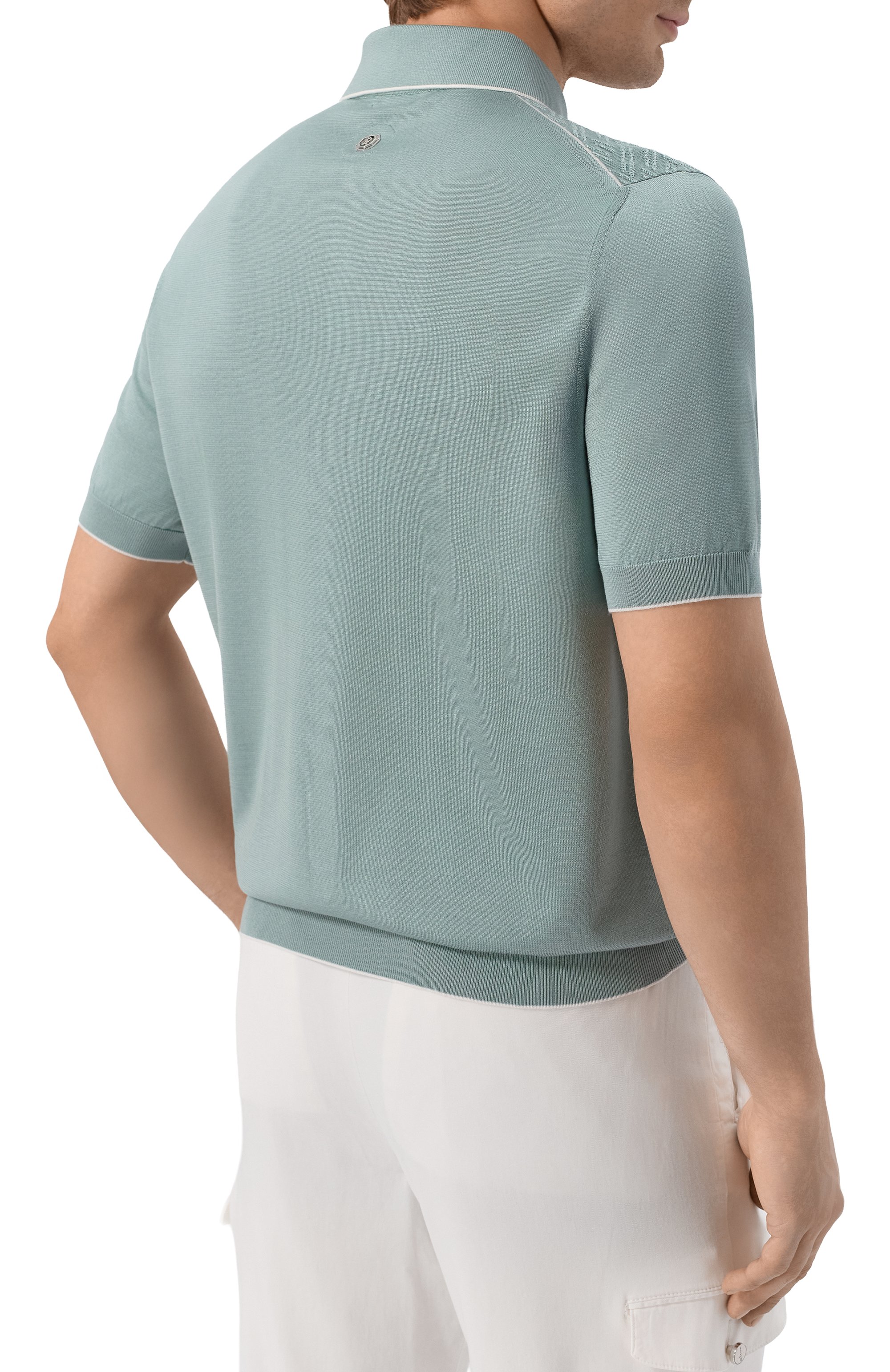 Шелковое поло STEFANO RICCI, арт. K616452P31/F26117, фото 4