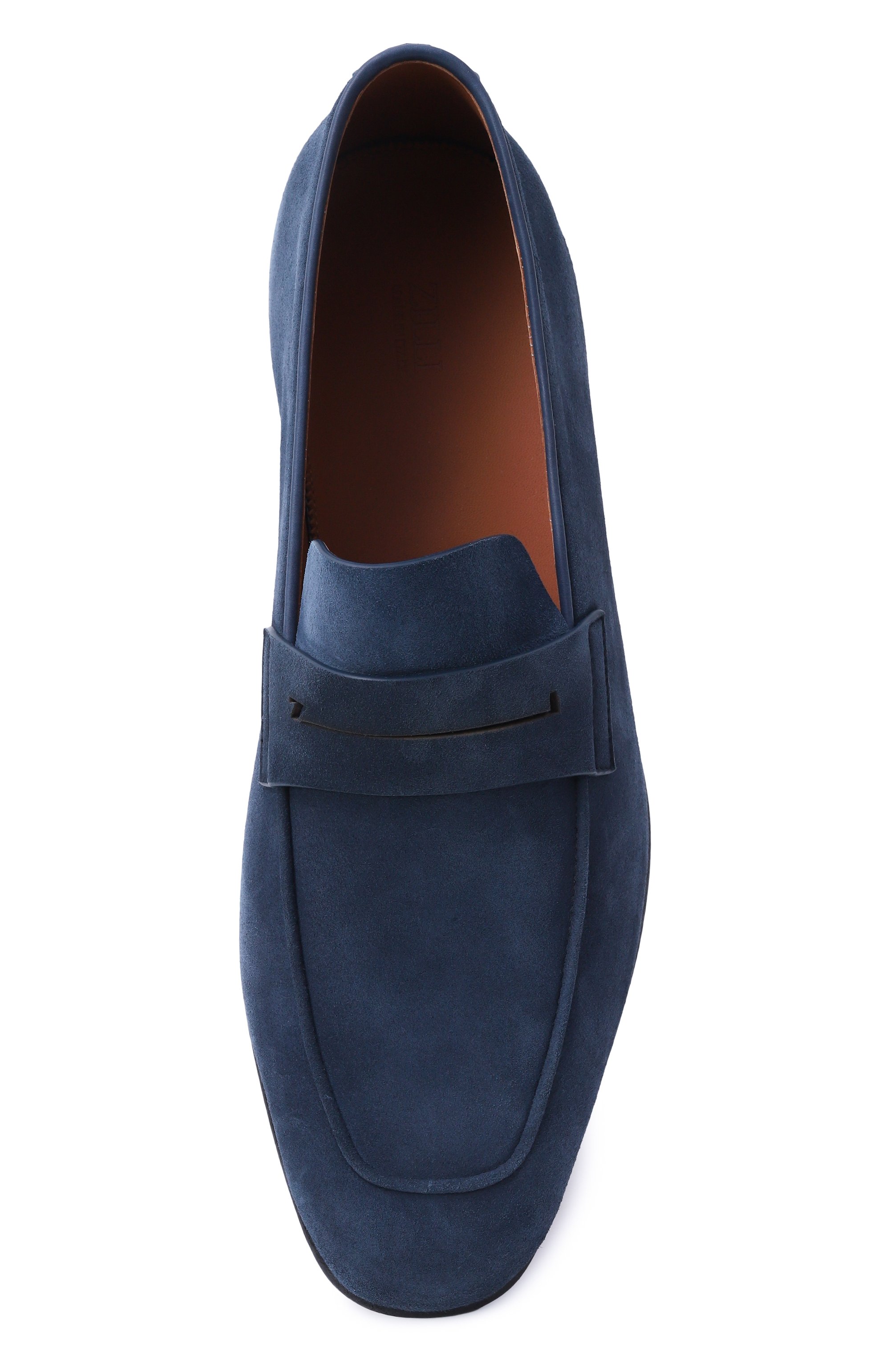 Замшевые пенни-лоферы ZILLI, арт. H0130AM1107VGRE03, фото 6