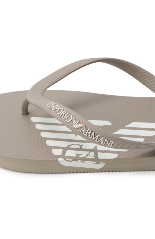 Резиновые шлепанцы Emporio Armani XVQS08/XN746 Бежевый  XVQS08/XN746 Фото 7