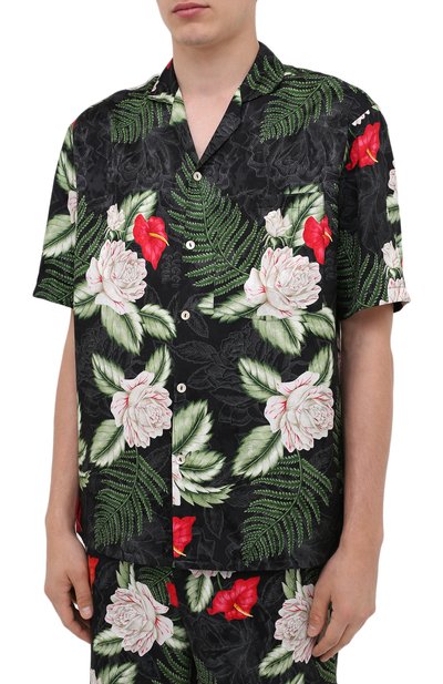 Рубашка из вискозы и шелка GUCCI, арт. 624524/ZAEMQ, фото 3