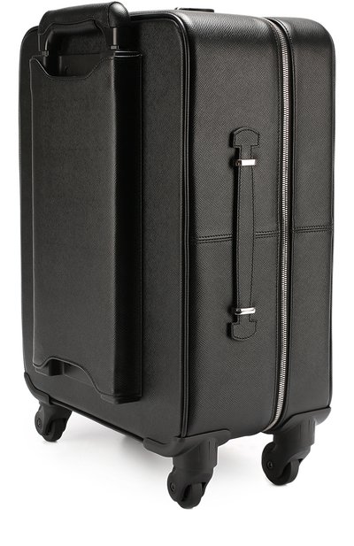 Кожаный дорожный чемодан с внешними карманами на молнии SERAPIAN, арт. SEV0EULL6369M34B, фото 2