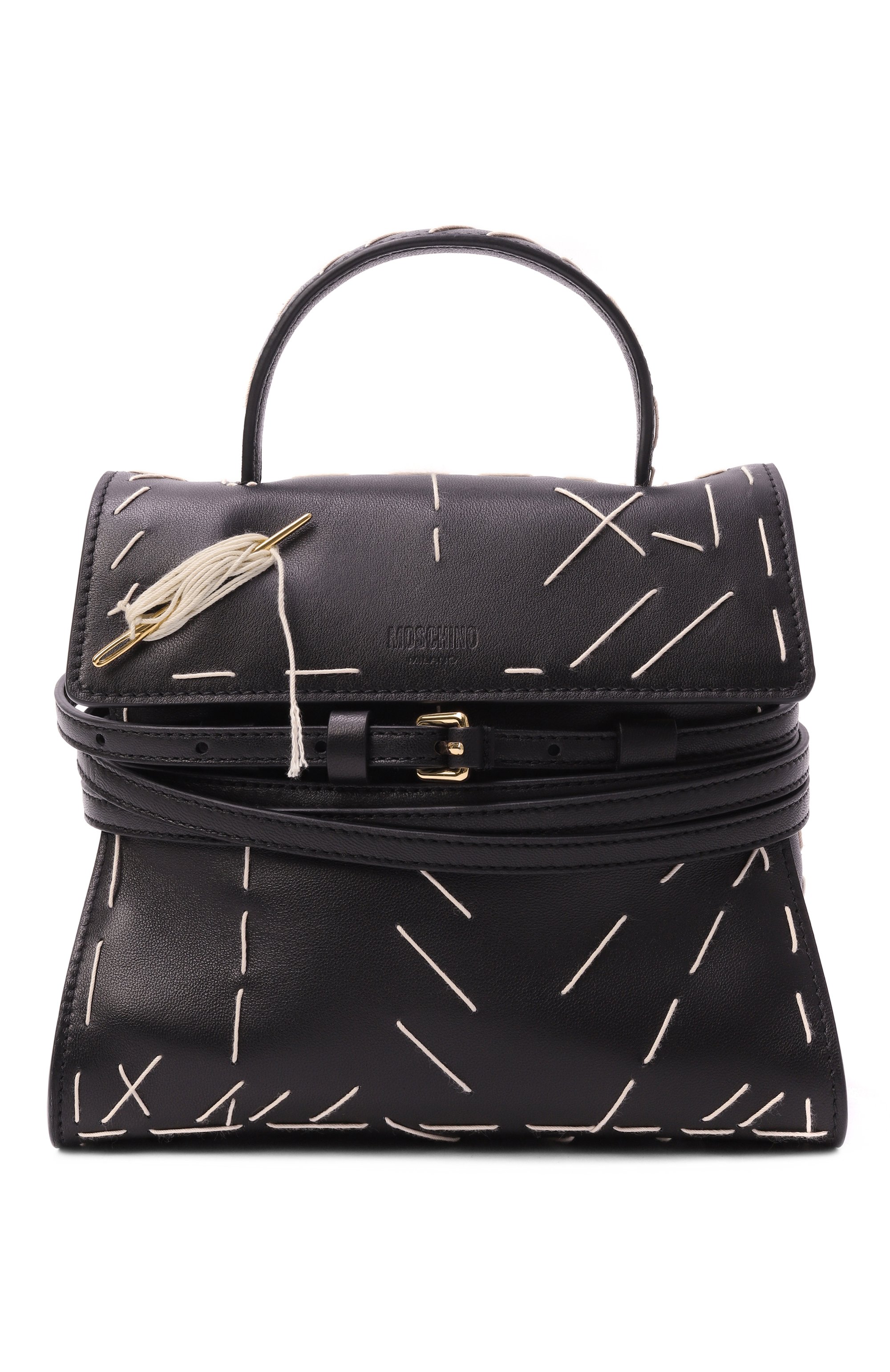 Сумка tie me small MOSCHINO черного цвета по цене 165000 руб., арт. MC4201PP0N/0A3, фото 1 Сумка tie me small MOSCHINO, арт. MC4201PP0N/0A3, фото 1