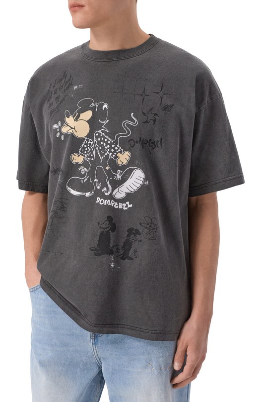 Хлопковая футболка DOMREBEL M SPIT/T-SHIRT Серый  M SPIT/T-SHIRT Фото 3