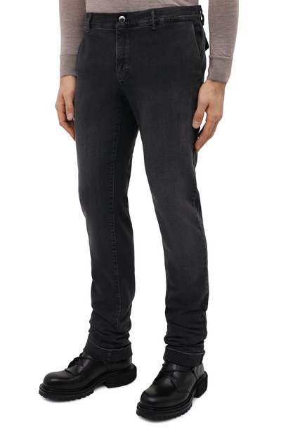 Джинсы с отделкой из кожи аллигатора ZILLI, арт. MCW-00080-DBLC1/S001/AMIS, фото 3