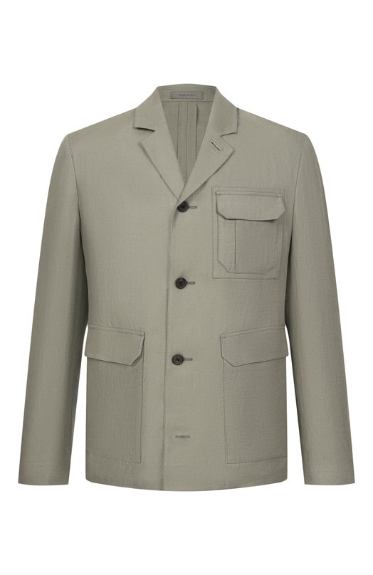 Льняной пиджак Corneliani 27XL51/2714326 Серый 27XL51/2714326