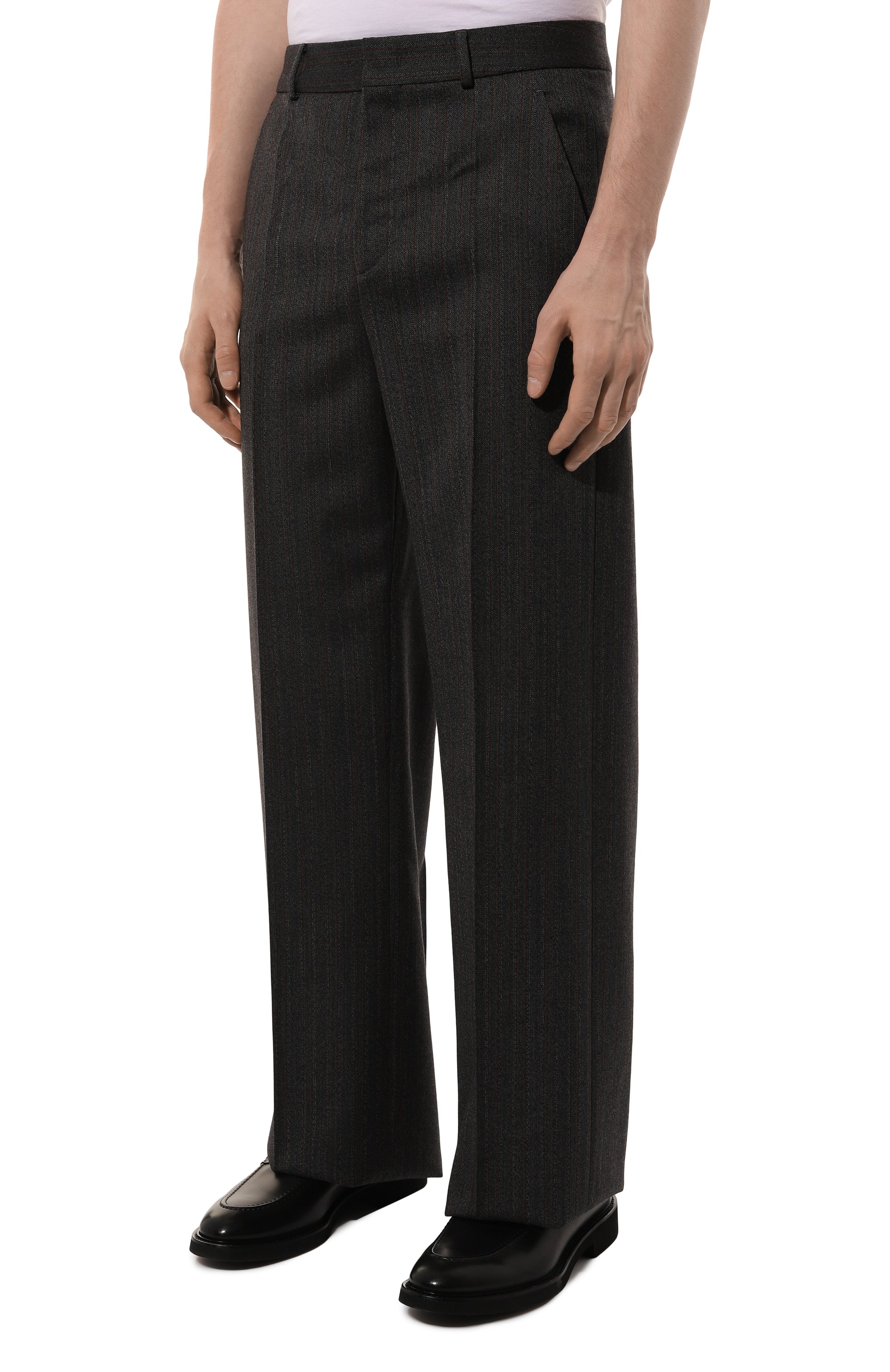 Шерстяные брюки VALENTINO, арт. 5V3RBL50A7S, фото 3