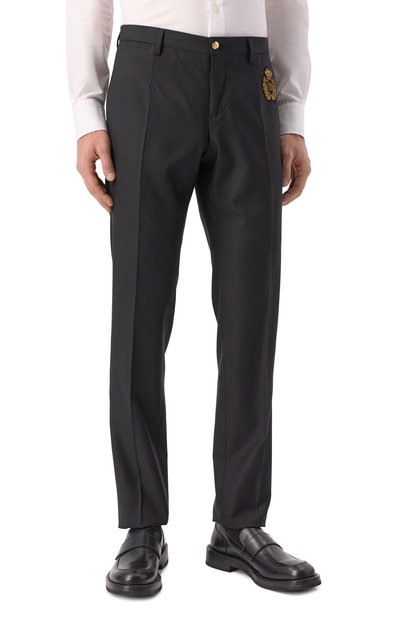 Брюки из шерсти и шелка DOLCE & GABBANA, арт. GY5UMZ/FU3H1, фото 3