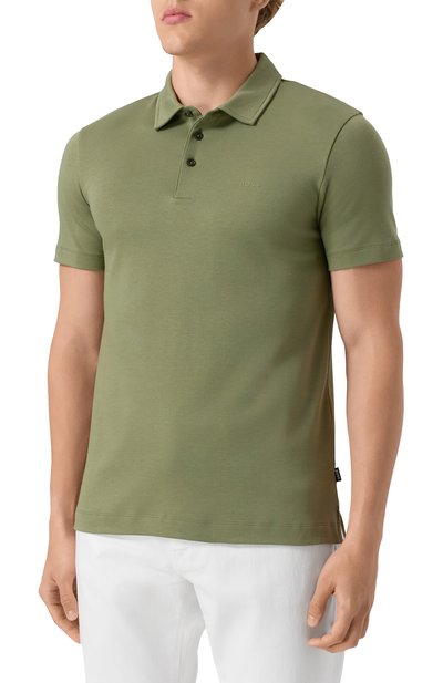 Хлопковое поло BOSS, арт. 50471335, фото 3