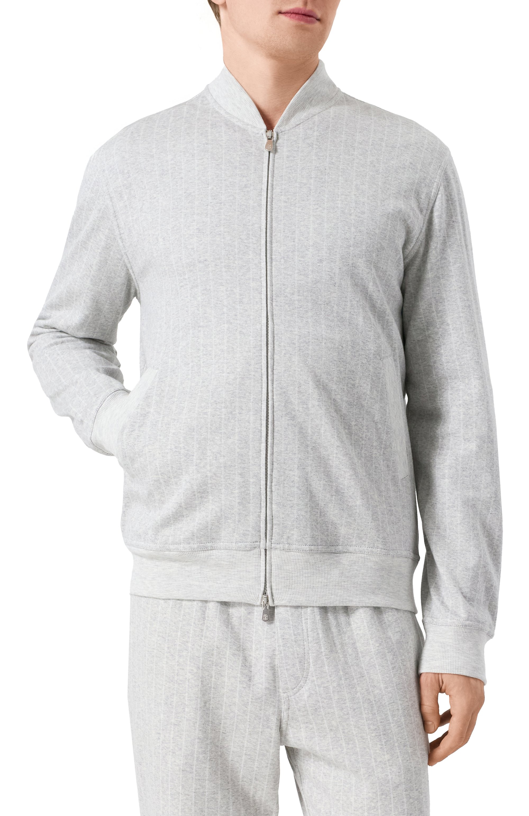 Толстовка из хлопка и кашемира BRUNELLO CUCINELLI, арт. MM8339072G, фото 3