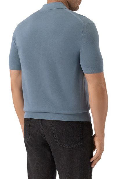 Поло из шелка и хлопка TOM FORD, арт. YMS003/KPS002, фото 4