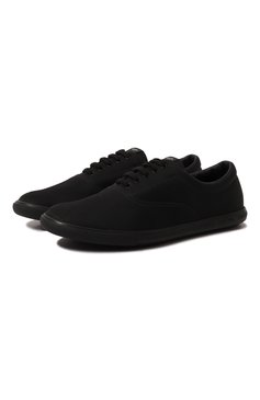 Мужские кеды PRADA черного цвета, арт. 2EG326-W08-F0002 | Фото 1 (Стили: Классический; Подошва: Плоская; Материал внешний: Текстиль; Материал утеплителя: Без утеплителя; Материал сплава: Проставлено; Драгоценные камни: Проставлено; Кросс-КТ: Низкие)