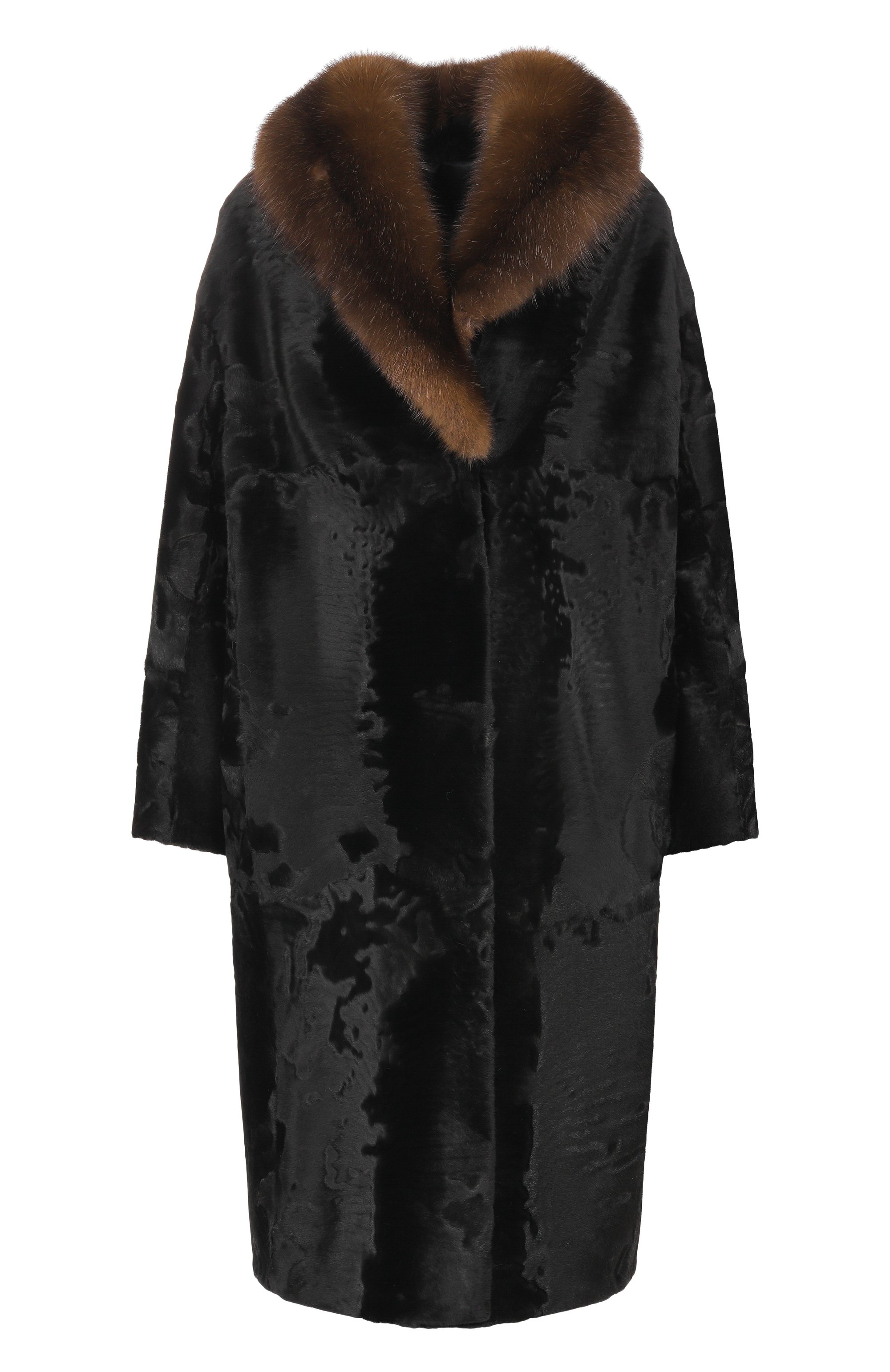 Шуба из каракульчи с воротником из соболя VICTORIA KUSENKOVA, арт. 707103502447, фото 1