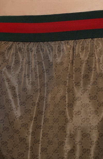 Плавки-шорты GUCCI коричневого цвета по цене 75150 руб., арт. 699086/XHAFY, фото 4 Плавки-шорты GUCCI, арт. 699086/XHAFY, фото 4