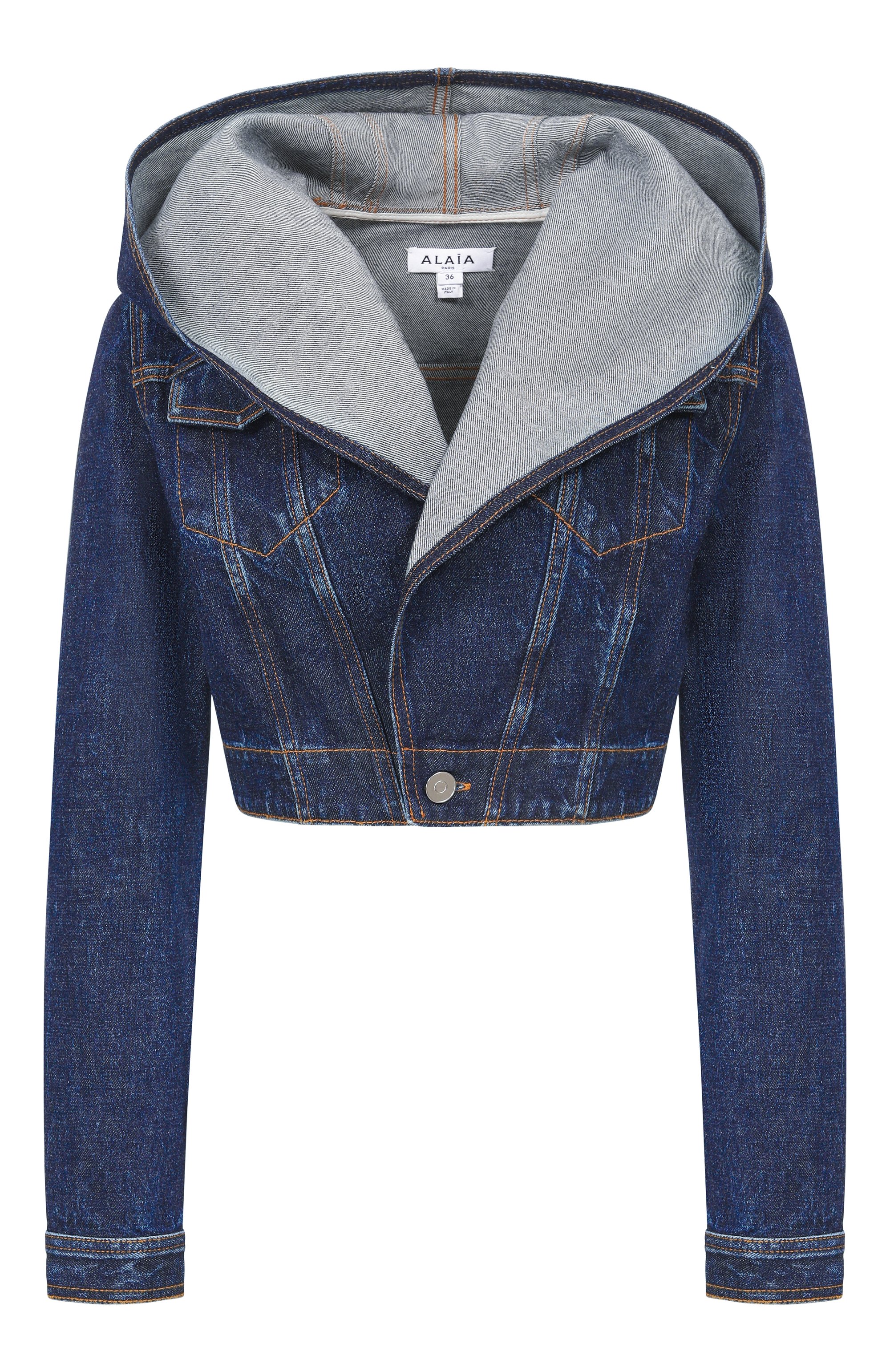Джинсовая куртка ALAIA,  арт. AA9V0306D014C, фото 1