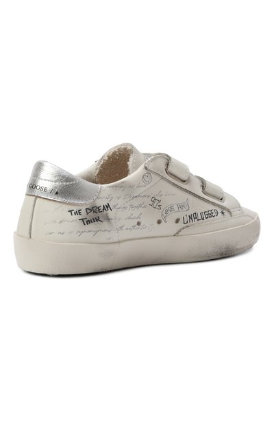 Кожаные кеды old school GOLDEN GOOSE DELUXE BRAND молочного цвета по цене 29050 руб., арт. GYF00111.F006766, фото 3 Кожаные кеды old school GOLDEN GOOSE DELUXE BRAND, арт. GYF00111.F006766, фото 3