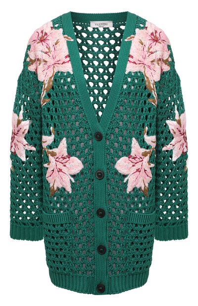 Хлопковый кардиган VALENTINO, арт. VB0KA02C6DT, фото 1
