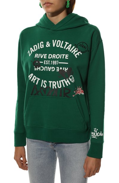 Хлопковое худи ZADIG AND VOLTAIRE, арт. JWSL00012, фото 3