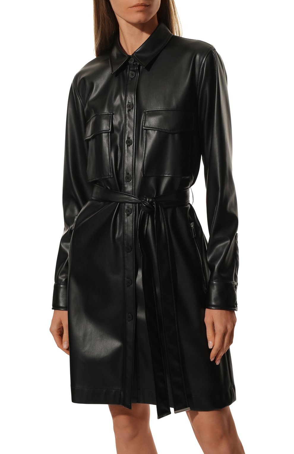 Платье из экокожи HUGO, арт. 50465910, фото 3