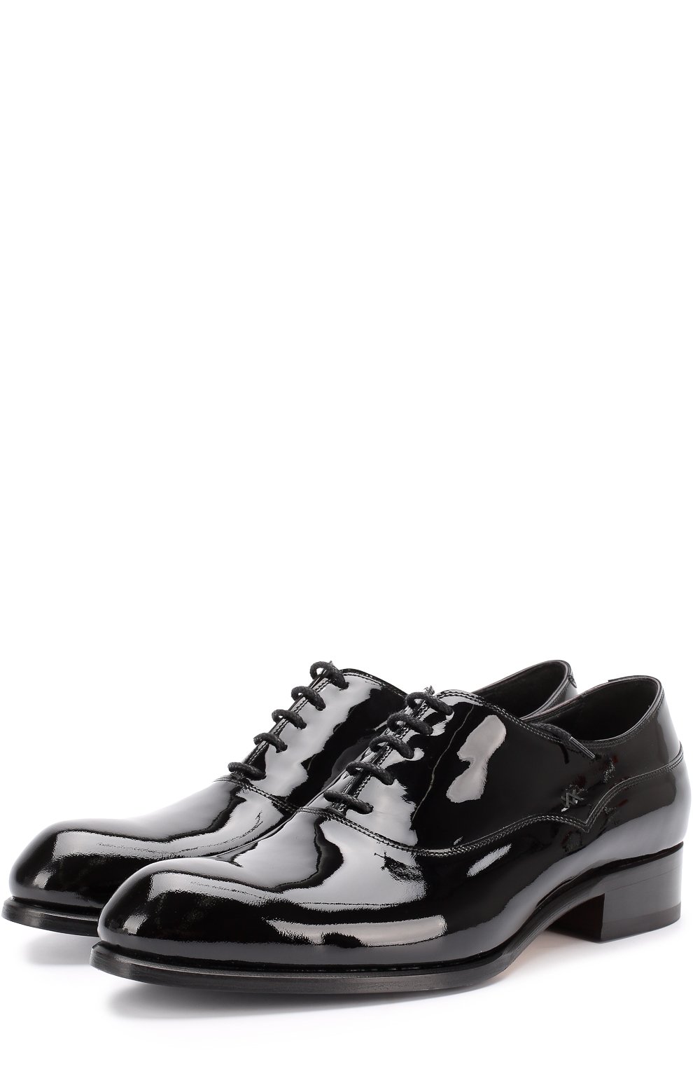 Классические оксфорды из лаковой кожи BRIONI, арт. QEDQ/04728, фото 1