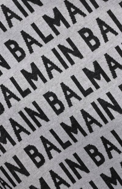 Хлопковое худи BALMAIN черно-белого цвета по цене 46200 руб., арт. 6Q4720, фото 3 Хлопковое худи BALMAIN, арт. 6Q4720, фото 3