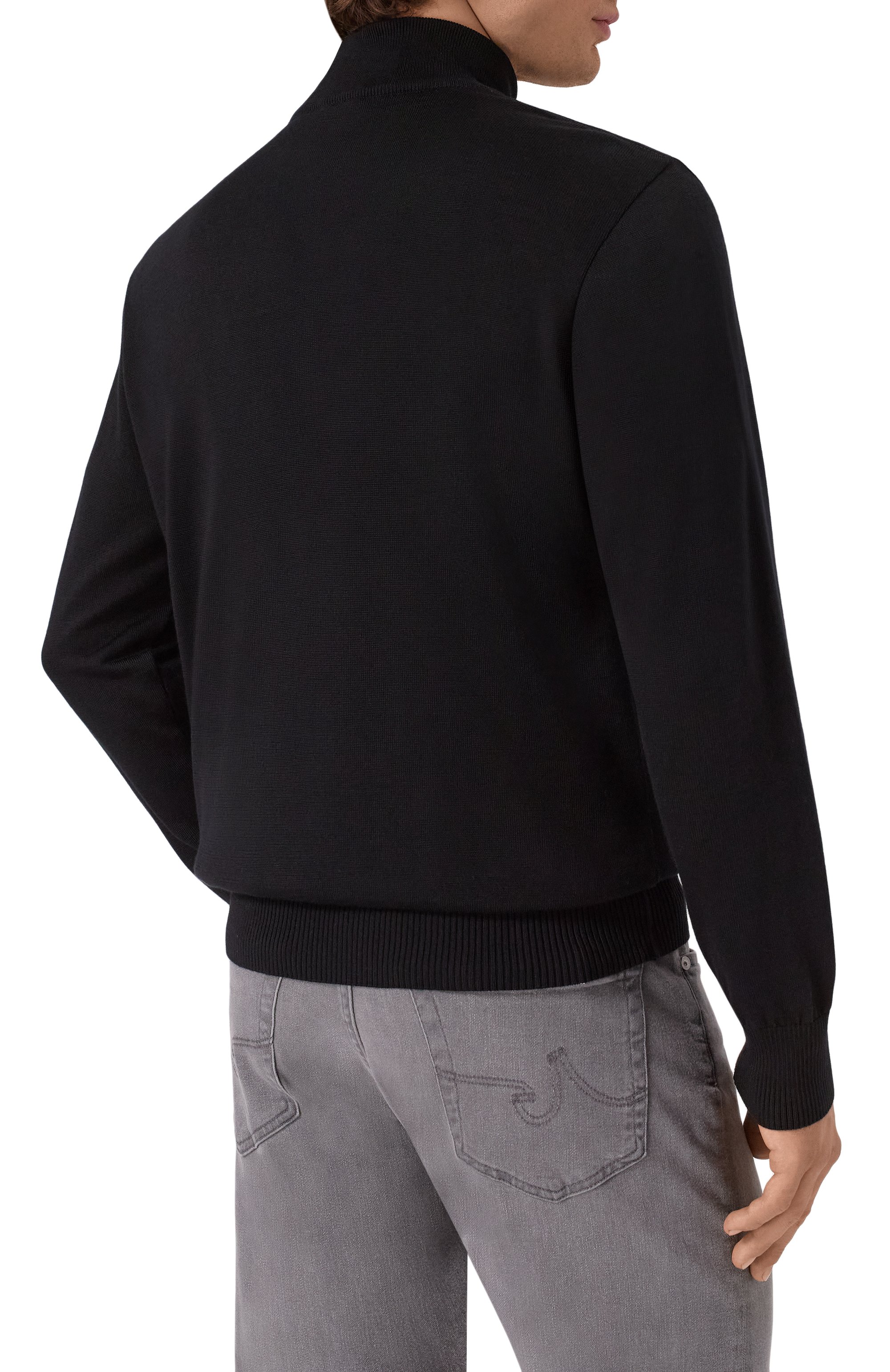 Джемпер из шерсти и лиоцелла PAUL&SHARK черного цвета по цене 56850 руб., арт. 15311164, фото 4 Джемпер из шерсти и лиоцелла PAUL&SHARK, арт. 15311164, фото 4