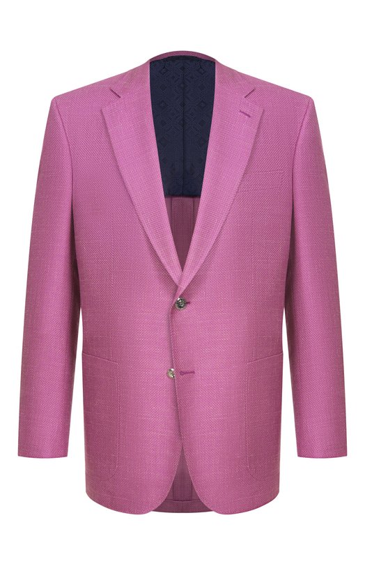 Пиджак из кашемира и шелка Stefano Ricci S1RM4322T0/C168HA Розовый S1RM4322T0/C168HA