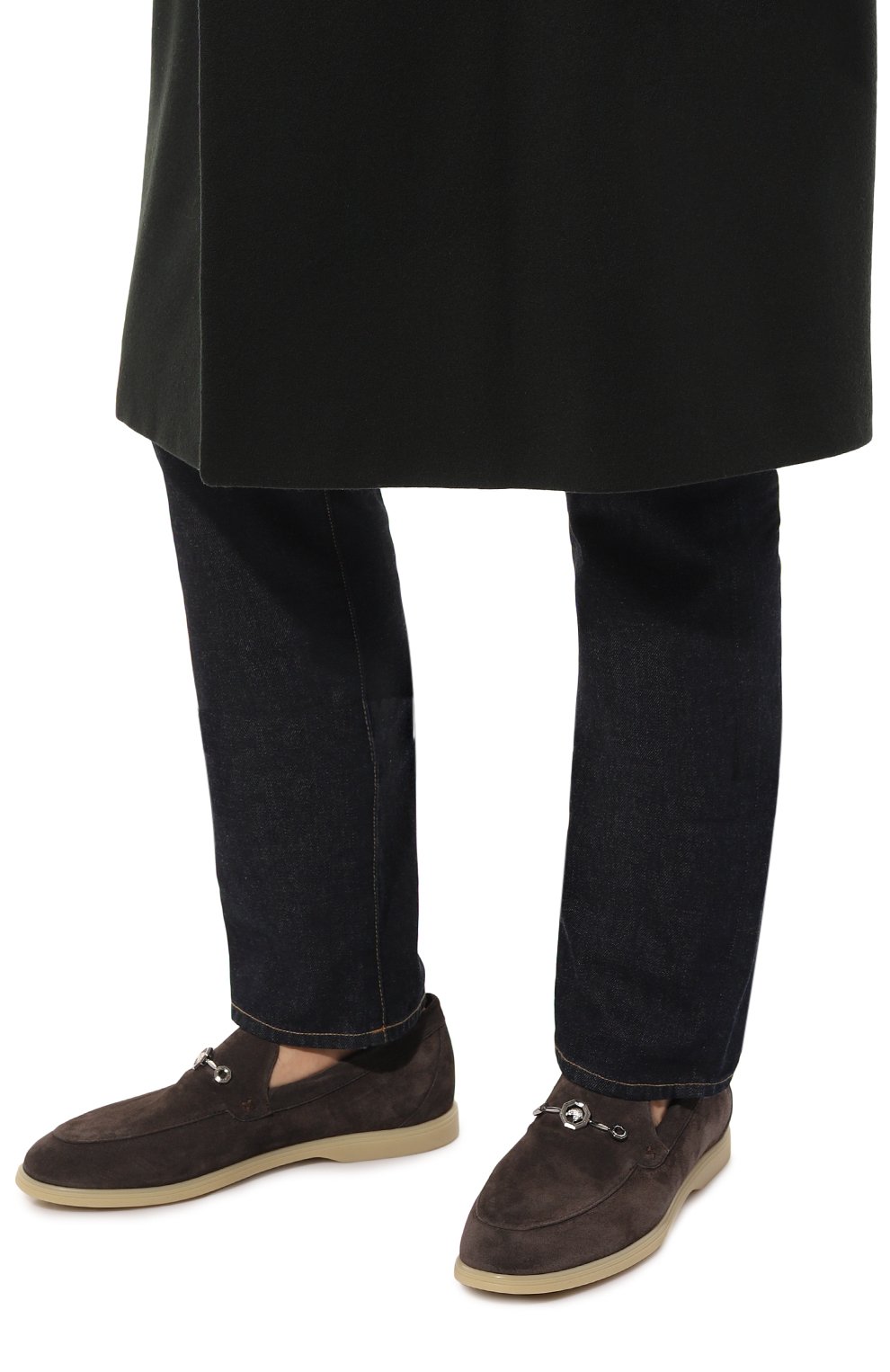 Замшевые лоферы STEFANO RICCI темно-коричневого цвета по цене 107000 руб., арт. UC64_G2245/SD, фото 3 Замшевые лоферы STEFANO RICCI, арт. UC64_G2245/SD, фото 3