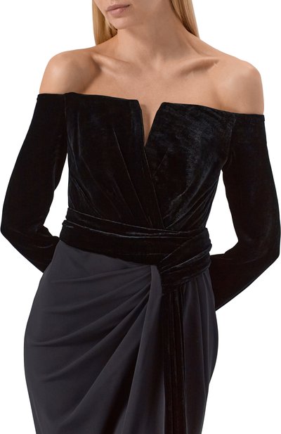 Комбинированное платье ZUHAIR MURAD, арт. FDR25034/CRCA018, фото 4