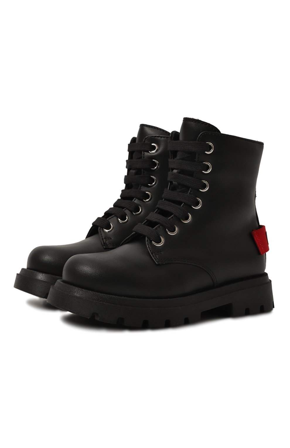 Кожаные ботинки MOSCHINO, арт. 78769/VAR2/18-27, фото 1