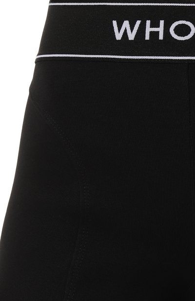 Хлопковые брюки WHO_AM черного цвета по цене 12900 руб., арт. FP2-SS22.1-BBLK, фото 5 Хлопковые брюки WHO_AM, арт. FP2-SS22.1-BBLK, фото 5