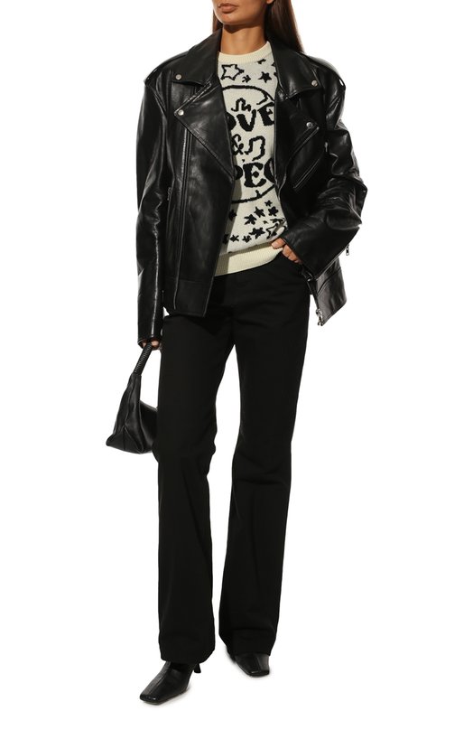 Кашемировый свитер Nervure Кремовый, фото 2