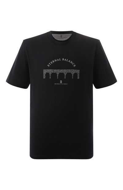 Мужская хлопковая футболка BRUNELLO CUCINELLI, арт. M0B138413