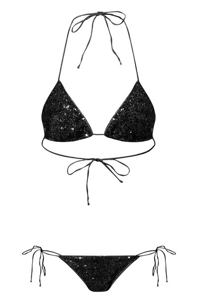 Женский раздельный купальник с отделкой пайетками OSEREE, арт. PTF213/SEQUINS/PEARL