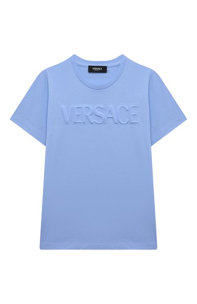 Хлопковая футболка VERSACE, арт. 1000239/1A09771/8A-14A