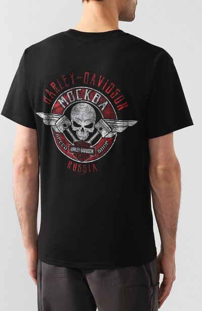 Хлопковая футболка exclusive for moscow HARLEY-DAVIDSON, арт. R003447, фото 4