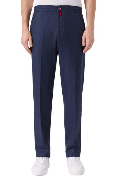 Шерстяные брюки KITON темно-синего цвета по цене 212000 руб., арт. UPLACRK0171H01, фото 3 Шерстяные брюки KITON, арт. UPLACRK0171H01, фото 3