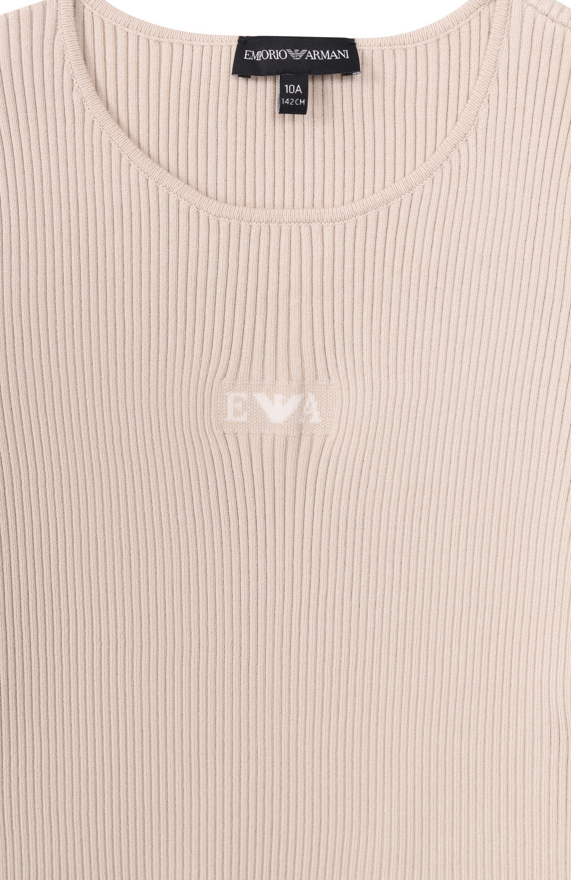 Комплект из футболки и юбки EMPORIO ARMANI светло-бежевого цвета по цене 31750 руб., арт. EG000767/AF22788, фото 6 Комплект из футболки и юбки EMPORIO ARMANI, арт. EG000767/AF22788, фото 6